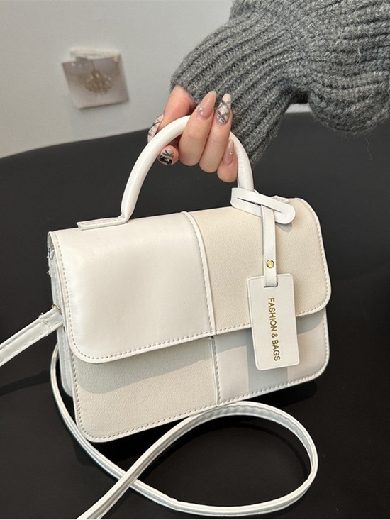 The Unbranded Brand Handbags - White Top-Handle Crossbody Bag.